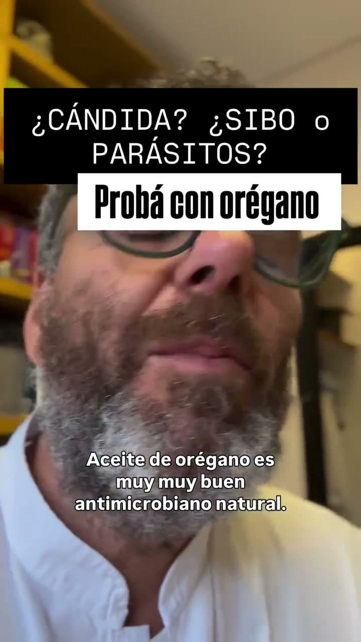 Dr. Facu Pereyra explicando propiedades del orégano